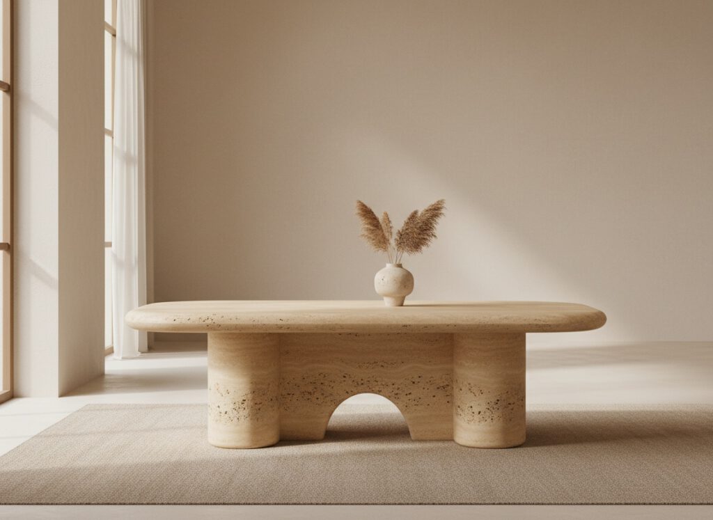 Kyoto Travertine Coffee Table